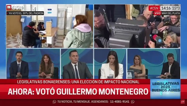 Guillermo Montengro emitió su voto y respondió ante las consultas de los periodistas que lo aguardaban afuera