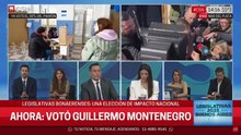 Guillermo Montengro emitió su voto y respondió ante las consultas de los periodistas que lo aguardaban afuera