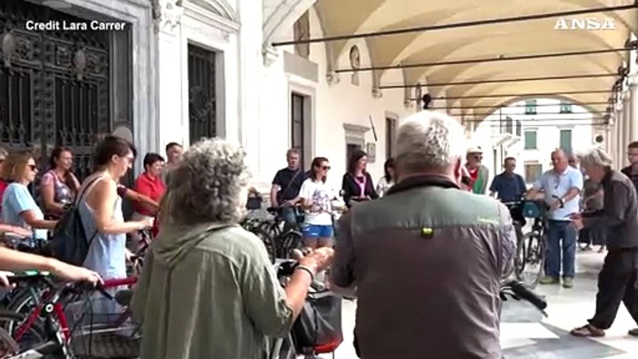 Udine, concerto di ciclisti "per campanelli di bici"