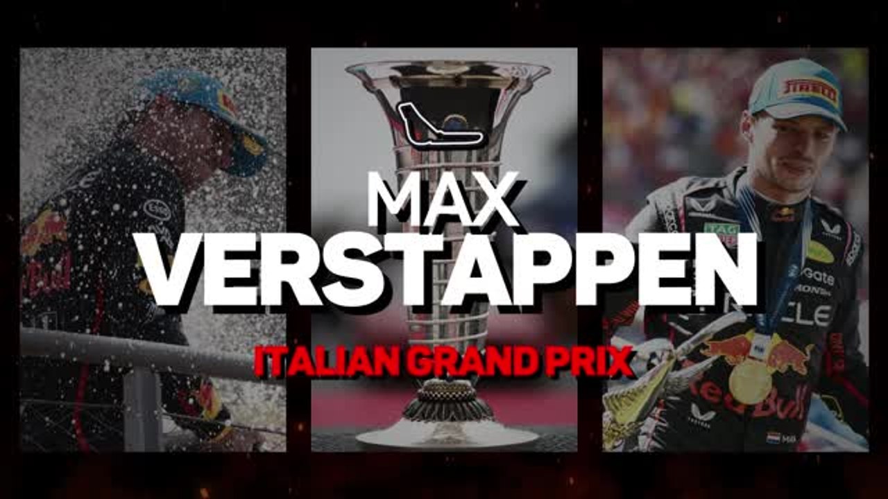 Italian GP F1 Star Driver - Max Verstappen