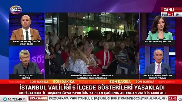Sözcü TV CHP İstanbul İl Başkanlığı önünde