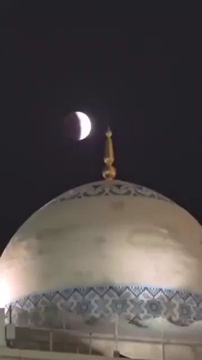 Moon eclipses in madina❤️❤️
