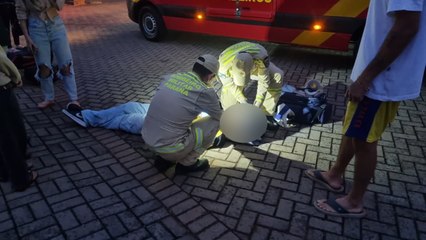 Fio pendurado em ciclovia derruba ciclista e causa ferimentos no rosto