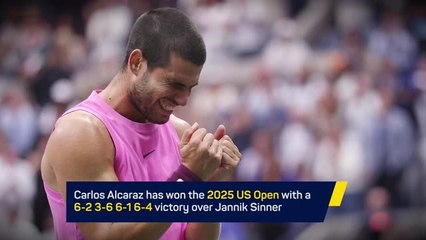 Breaking News - Alcaraz wins US Open title