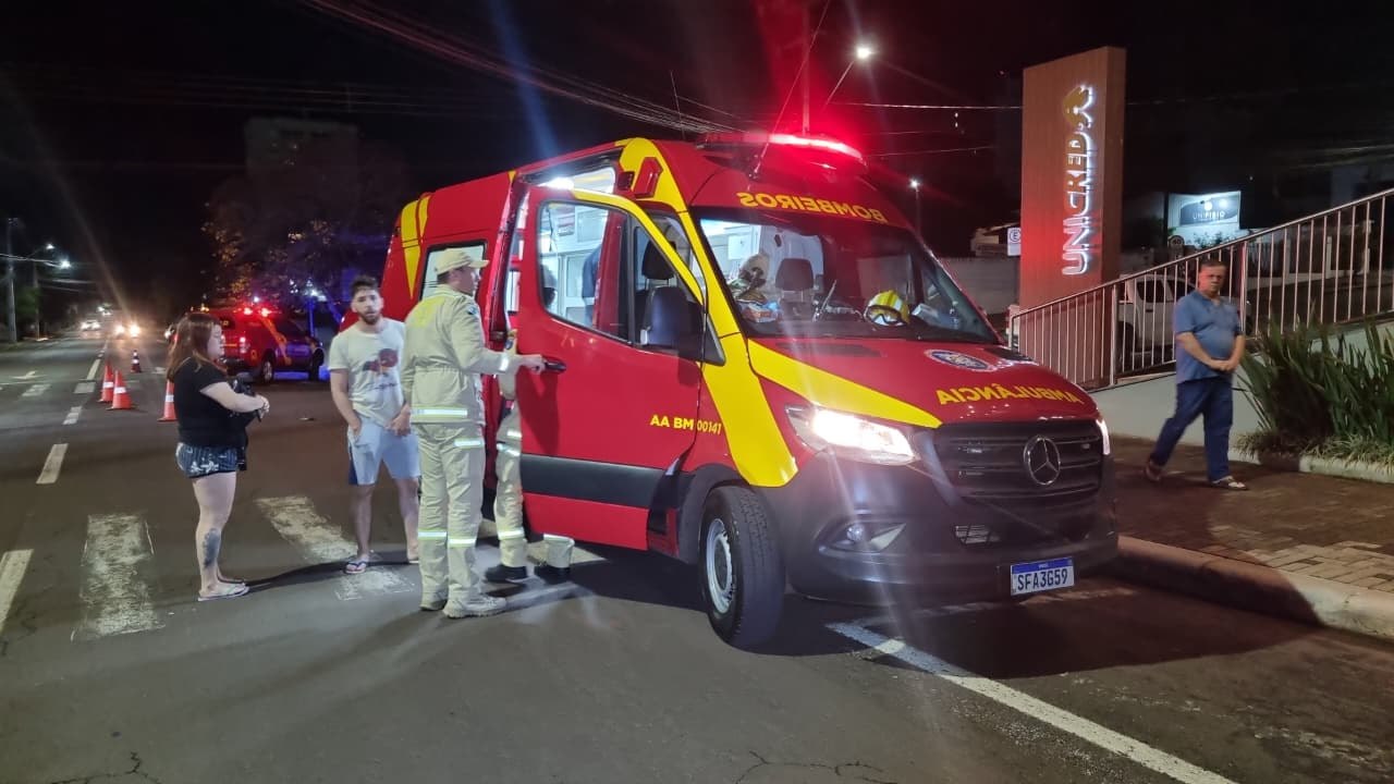 Acidente com bicicleta deixa homem ferido na rua Veneza