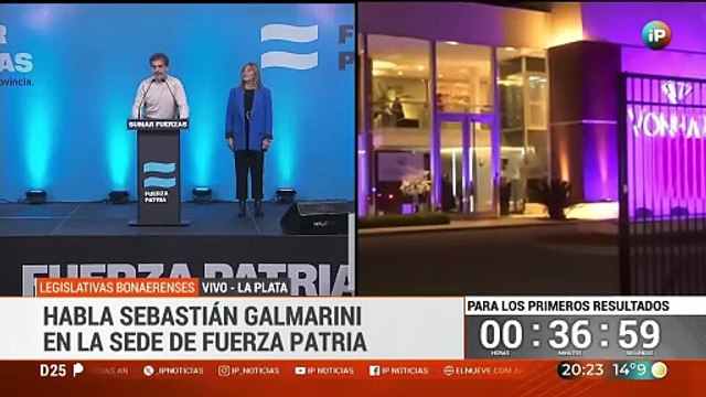 Sebastián Galmarini confirmó el triunfo de Fuerza Patria