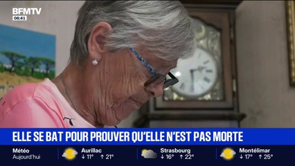 Depuis presque deux mois, cette retraitée multiplie les procédures administratives pour prouver qu'elle n'est pas morte