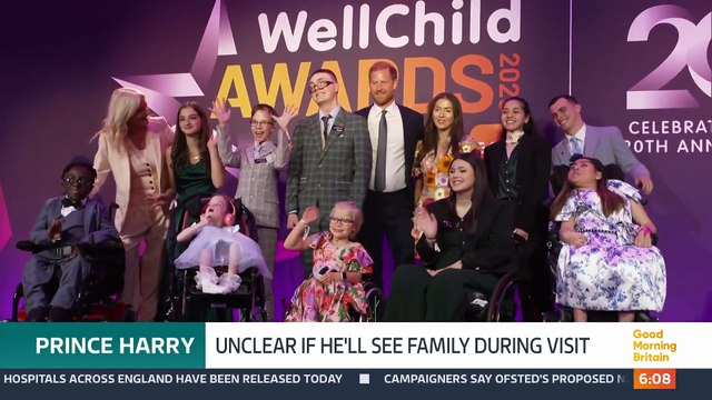 Les images de la visite du Prince Harry en Grande-Bretagne au mois de septembre 2025