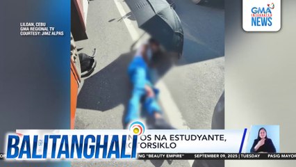 Huli-cam - 17-anyos na estudyante, nahagip ng motorsiklo | Balitanghali
