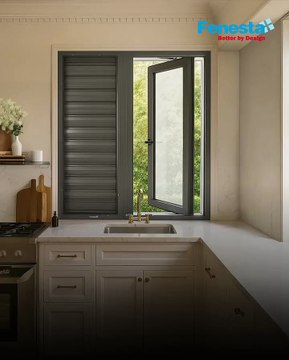 Stylish Aluminium Louvers for Bright and Airy Kitchen Spaces