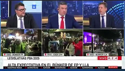 La militancia kirchneristas espera por Cristina Kirchner