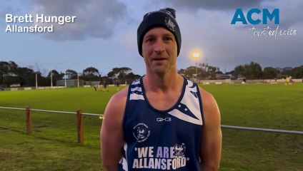 Football: Allansford captain Brett Hunger ahead of grand final