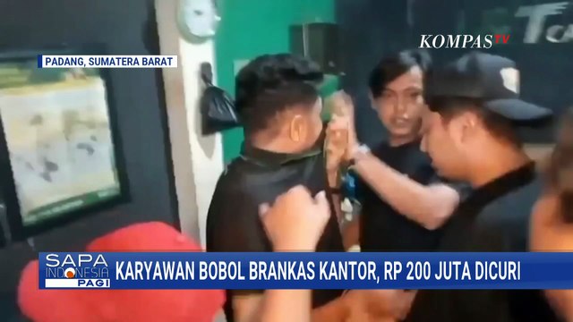 Detik-Detik Karyawan Nekat Bobol Brankas Majikan di Padang, Gasak Uang Rp200 Juta | SAPA PAGI