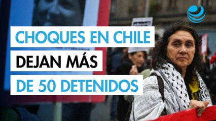 Más de 50 detenidos en choques con la policía en marcha por las víctimas de dictadura en Chile