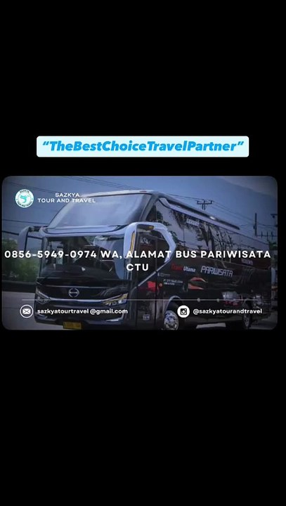 0856-5949-0974 WA, Alamat Bus Pariwisata CTU Sukabumi