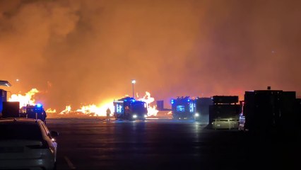 Incendie d'ampleur chez Vanheede, à Dottignies
