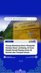 Bandung Rawan Gempa, Sesar Lembang Bisa Ngamuk Kapan Saja