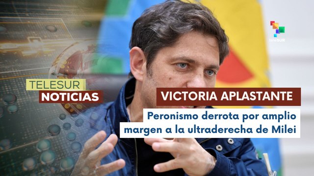 Alex Kicillof agradeció al pueblo argentino por su apoyo en las elecciones legislativas
