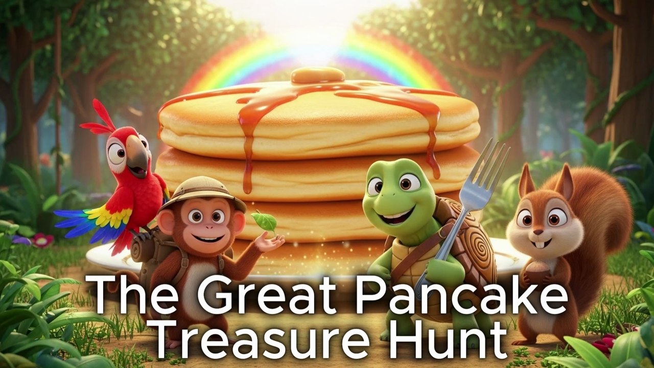 The Giant Pancake of the Jungle | The Animal Adventure Hunt | Pancake Hunt