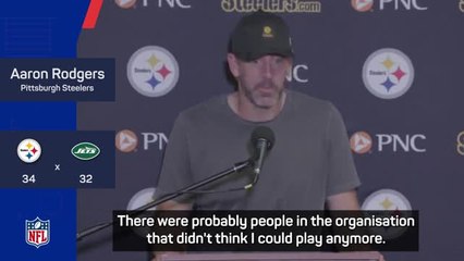 Rodgers was 'happy to beat everyone associated with the Jets'