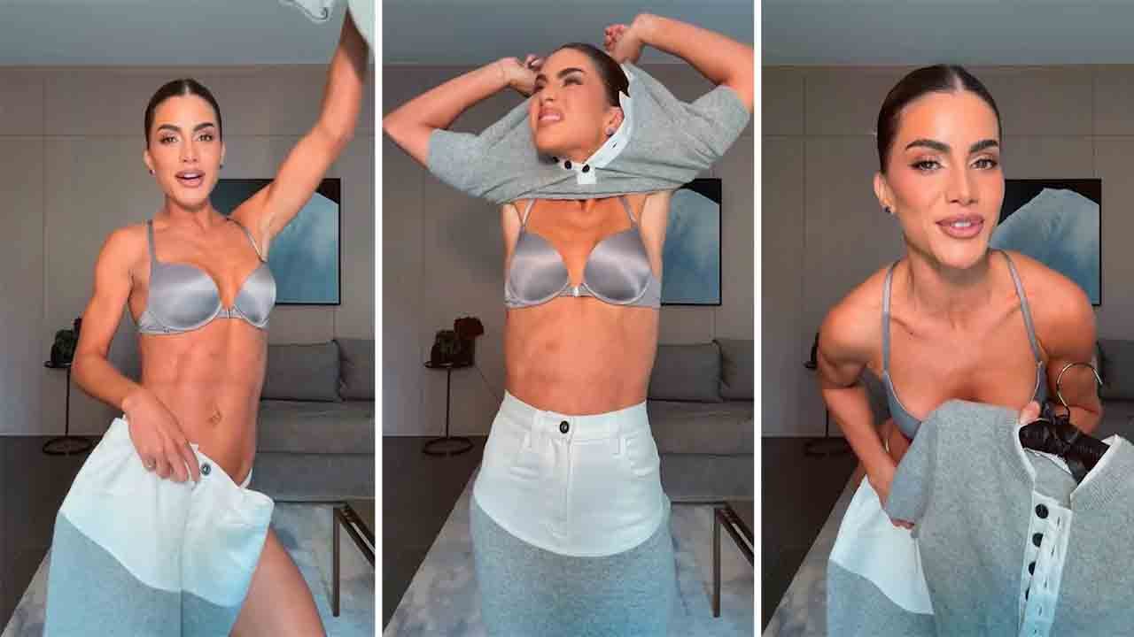 Camila Coelho exibe barriga chapada em look ousado para a final feminina do US Open