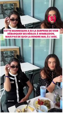 Alors qu’elle assistait au célèbre championnat so chic de Wimbledon, la mannequin Brooks Nader n’ava