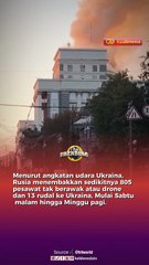 Serangan Udara Terbesar Rusia ke Ukraina Pakai 805 Drone