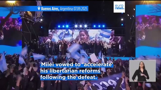 Argentina's Milei suffers landslide defeat in key Buenos Aires province election
