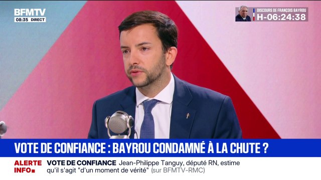 Jean-Philippe Tanguy (RN) estime que la politique d'Emmanuel Macron nous a mené dans le mur