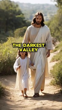[4] Even though I walk through the darkest valley, I will fear no evil, for you are with me; your rod and your staff, they comfort me. Psalms 23:4 NIV