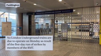 Commuter misery as London Underground wiped out by RMT walkout
