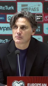 A Milli Futbol Takımı Teknik Direktörü Vincenzo Montella'nın İspanya maçı sonrası basın toplantısı