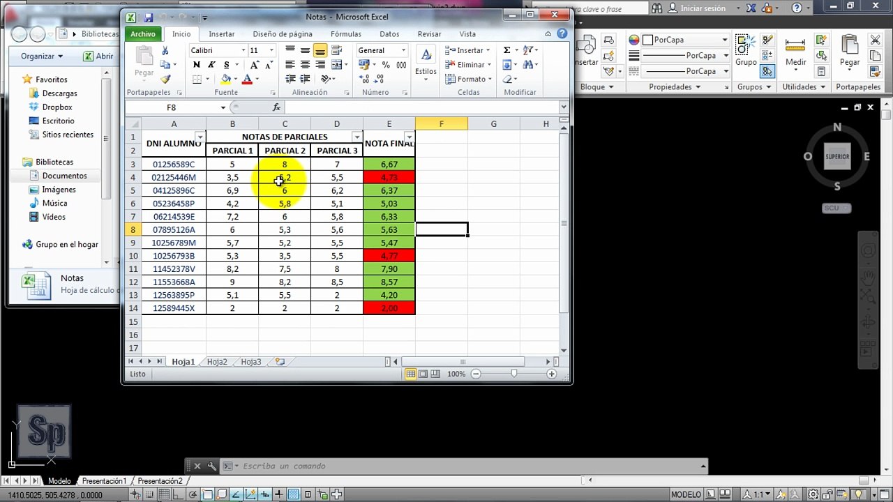 Autocad - Importar tablas de Excel a Autocad, copiar hojas de cálculo con fórmulas. Tutorial HD