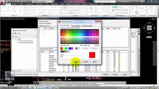 Autocad - Filtros de capa y cómo utilizarlos, filtro de propiedades y grupos. Tutorial en Español HD