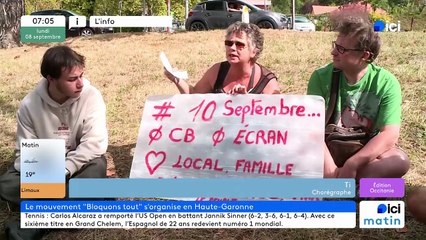 08/09/2025 - ici matin par ici Occitanie en vidéo