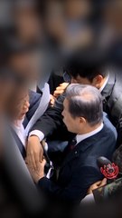 '광복절 경축사' 논란 독립기념관장, 회견장서 시민단체와 대치