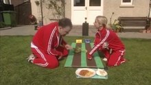 Higgledy House Justin and Sarah set on a snail race and picnic