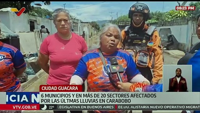 Carabobo | Continúa despliegue de funcionarios de PC y bomberos en comunidades afectadas por lluvias