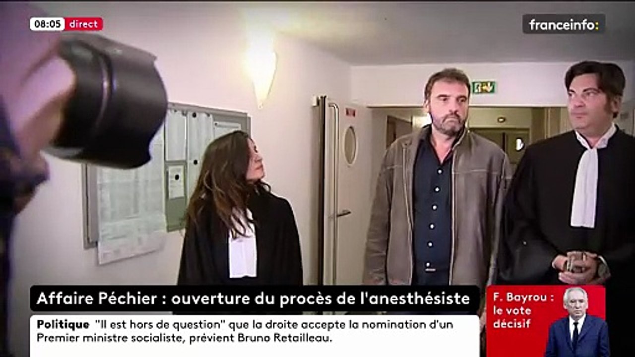 Le procès de l’ex-anesthésiste Frédéric Péchier s’est ouvert ce matin à Besançon: Il est poursuivi pour 30 empoisonnements, dont 12 mortels - VIDEO