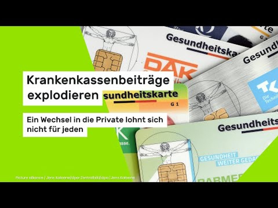Krankenkassenbeiträge explodieren: Ein Wechsel in die Private lohnt sich nicht für jeden