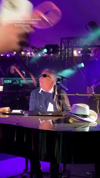 Gilbert Montagné performe au mariage de Dorian Lauduique et Diane Teppaz.