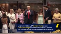US Open - Accueil mitigé pour Trump lors de la finale
