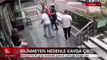 İstanbul'da iki grup arasında yumruk yumruğa kavga çıktı