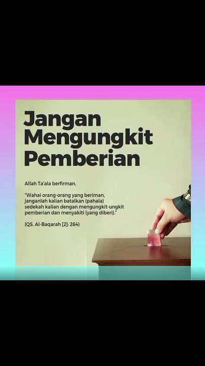 Jangan Mengungkit Pemberian