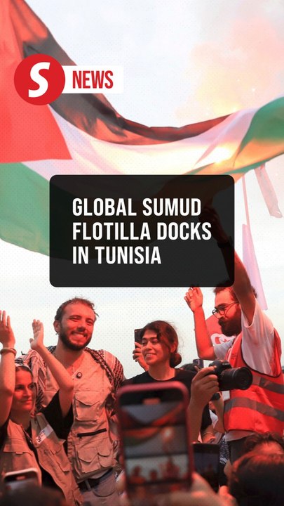Global sumud flotilla arrives in Tunisia to warm welcome