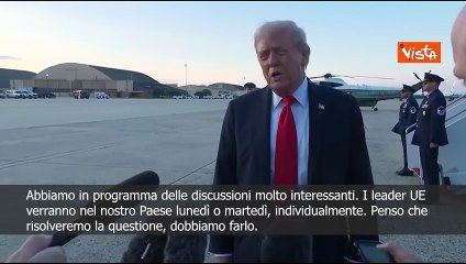Guerra Ucraina, Trump: Leader Ue verranno da noi lunedì o martedì individualmente