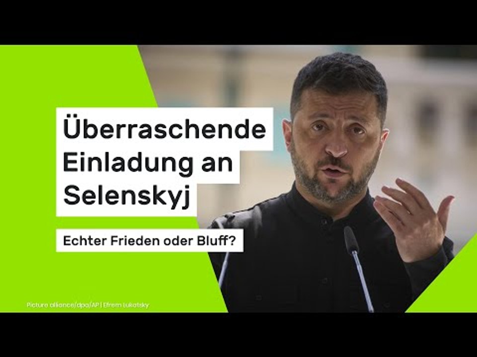 Überraschende Einladung an Selenskyj – echter Frieden oder Bluff?