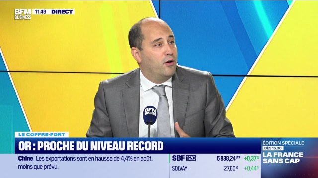 Le coffre-fort : Or, proche du niveau record - 08/09