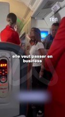 Panique en plein vol, une passagère exige un surclassement et finit ligotée