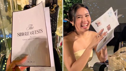 Bride And Groom Create 'Singles Menu' For Wedding Matchmaking | Happily TV